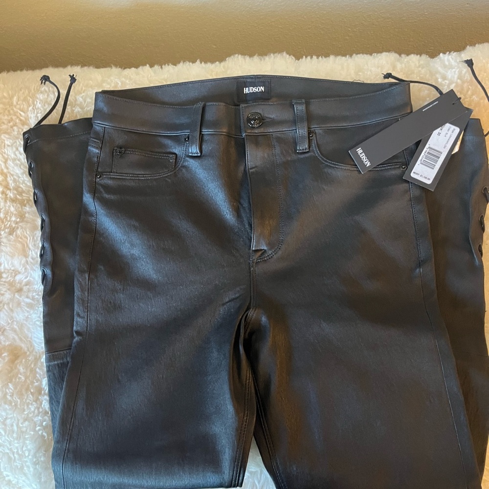 Hudson leather pants  size 30